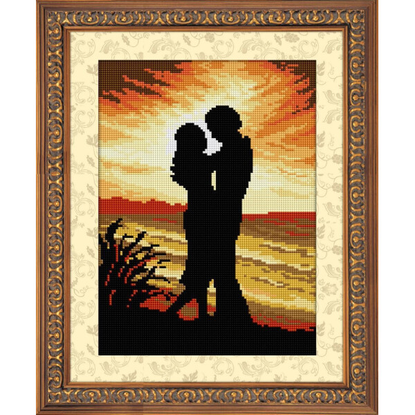 

Двое на закате. Dream Art. Набор алмазной живописи 26,5*33 см