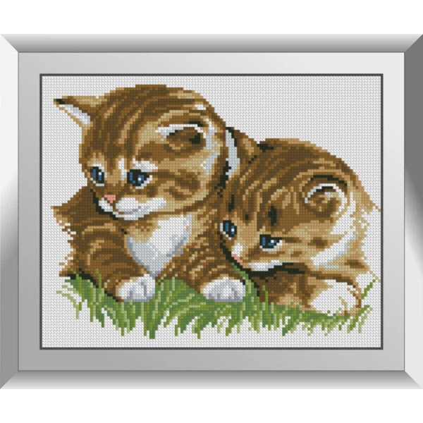 

Голубоглазые котята. Dream Art. Набор алмазной живописи 24*30 см