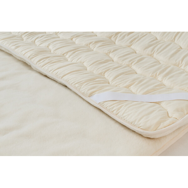 

Наматрасник из овечьей шерсти мериносов Woolmark Merino HILZER Белый 140х200 см (FB1117503318HZ) + Антимолевый чехол