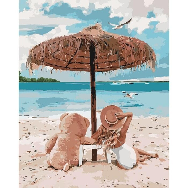 

Картина по номерам - Я и мой мишка 40x50 см