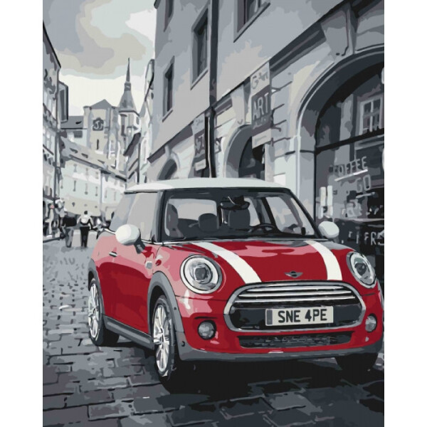 

Картина по номерам - Mini Cooper 40x50 см