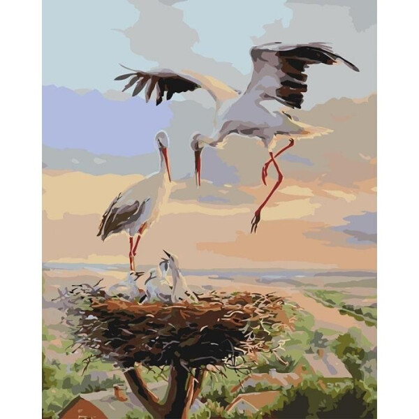 

Картина за номерами - Семейное гнездышко 40x50 см
