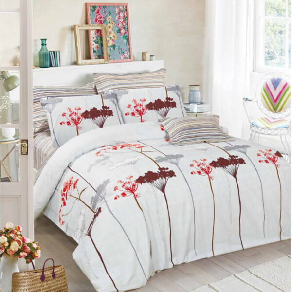 

Постельное белье CottonTwill Зонтики 1.5-спальный Белый 145x215 см