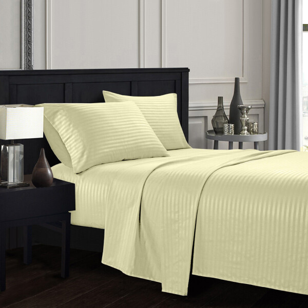 

Постельное белье CottonTwill Страйп сатин Евро Бежевый 200x220 см