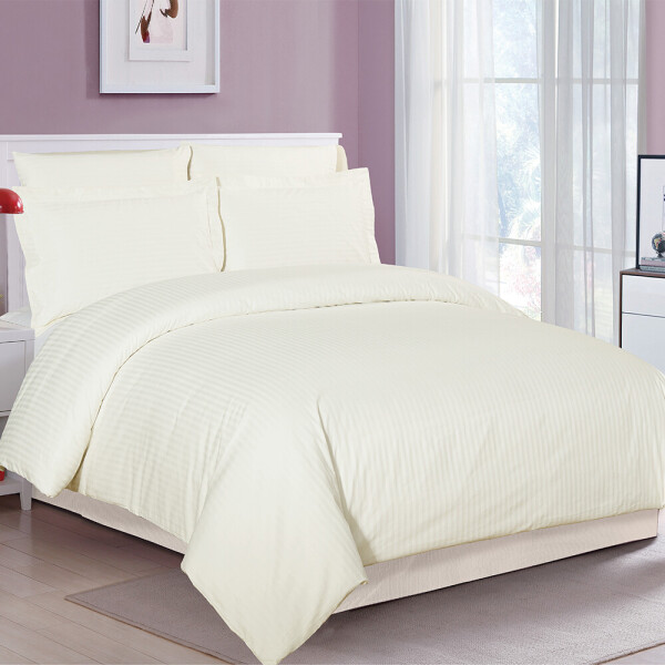 

Постельное белье CottonTwill Страйп сатин 2 Евро Белый 200x220 см