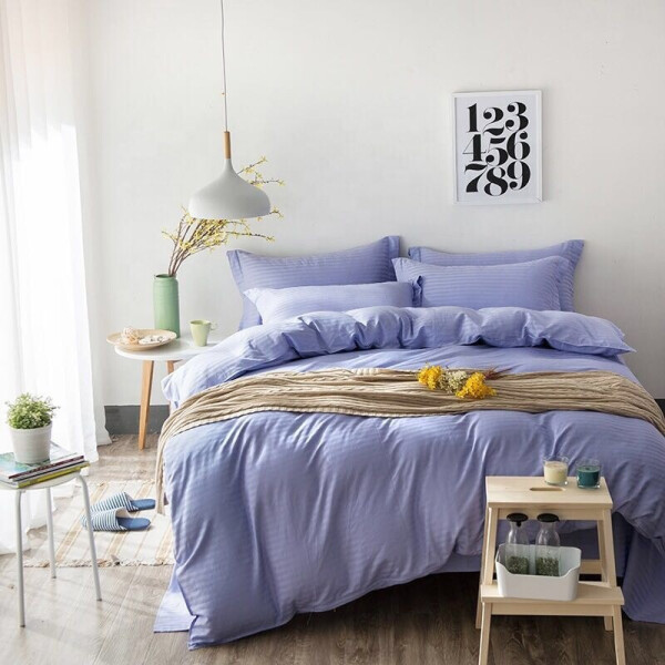 

Постельное белье CottonTwill Страйп сатин 2 Евро Голубой 200x220 см