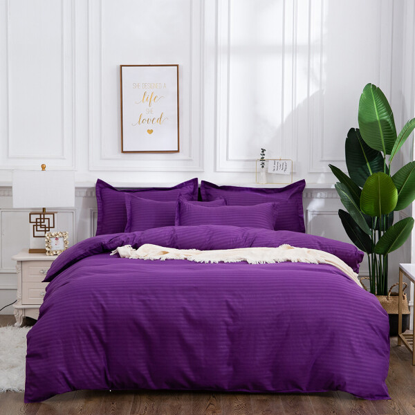 

Постельное белье CottonTwill Страйп сатин 2 Семейный Фиолетовый 2 х 145х215 см