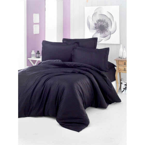

Постельное белье CottonTwill Страйп сатин Графит Турция 2-спальный 175x215 см