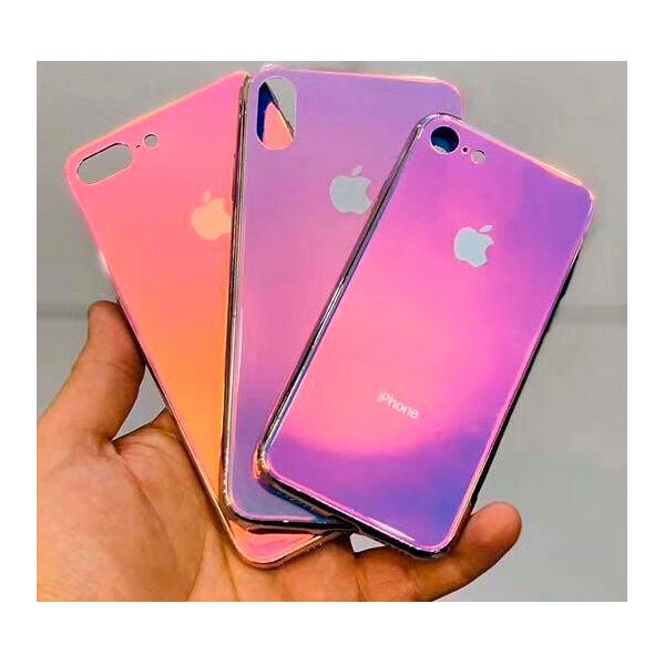

TPU+Glass Gradient Rainbow с лого для Samsung Galaxy A70 (A705F) (Фиолетовый) (737958)
