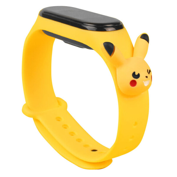 

Силиконовый ремешок Cartoon Face для Xiaomi Mi Band 5 (Желтый / Пикачу) (930841)