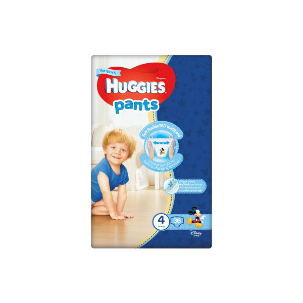 

Трусики-подгузники для мальчиков Huggies Pants 2558141, 4 (9-14 кг), 36 шт.