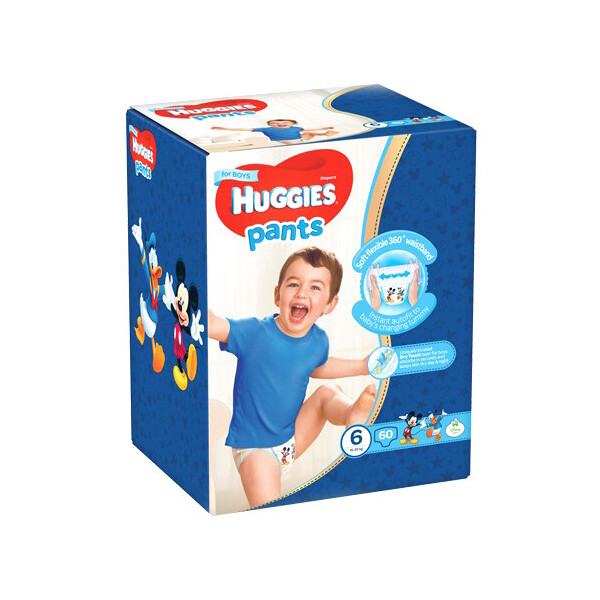 

Подгузники-трусики для мальчиков Huggies Pants 2558081, 6 (15-25 кг), 60 шт.