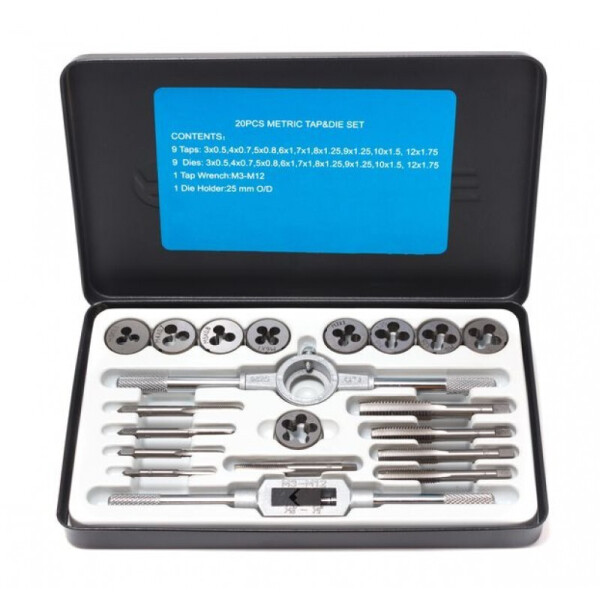 

Набор метчиков и плашек 20пр. (Метрич.), F-M020-1 FORSAGE