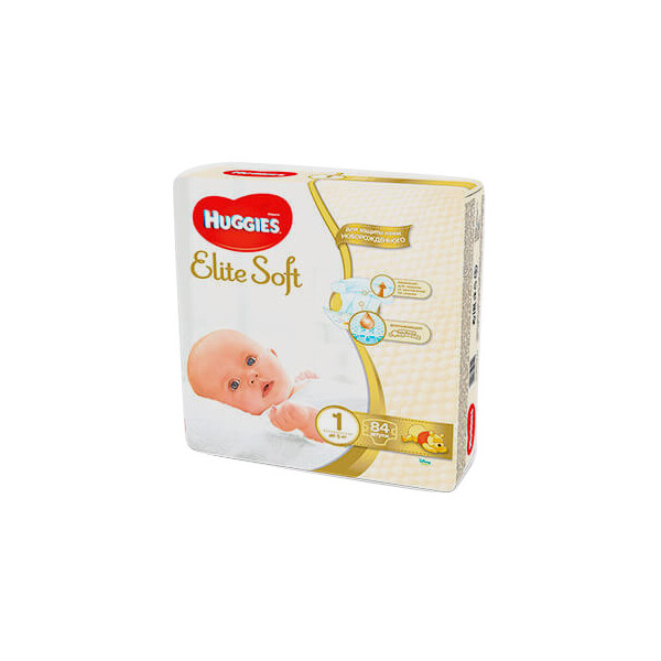 

Подгузники Huggies Elite Soft 1, 3-5 кг, 84 шт.