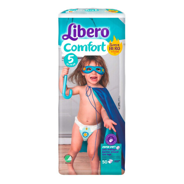 

Подгузники Libero Comfort 5, 10-14 кг, 50 шт.