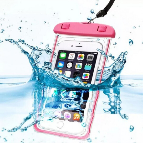 

Водонепроницаемый чехол для телефона и документов Waterproof Pink (to-253843)