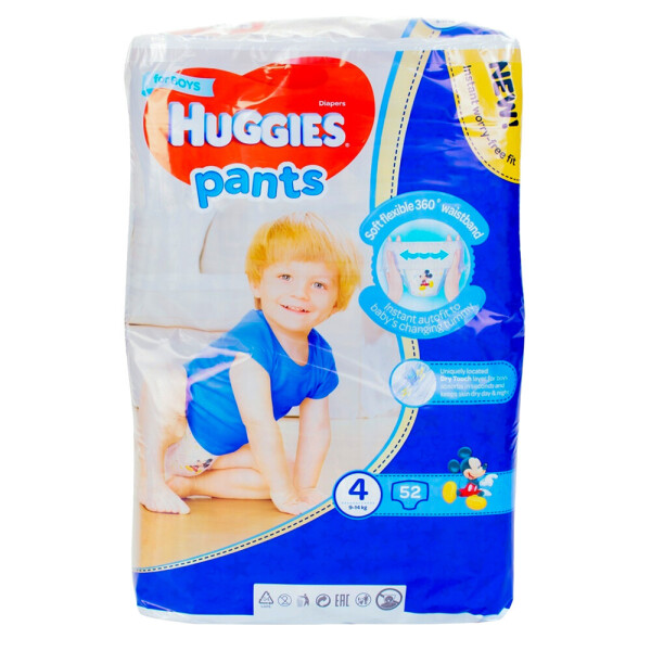 

Подгузники-трусики Huggies Pants 4, для мальчиков, 52 шт.