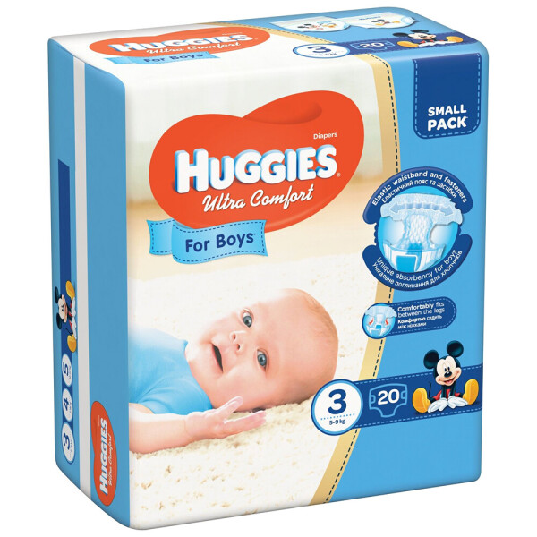

Подгузники Huggies Ultra Comfort 3 Conv для мальчиков, 20 шт.