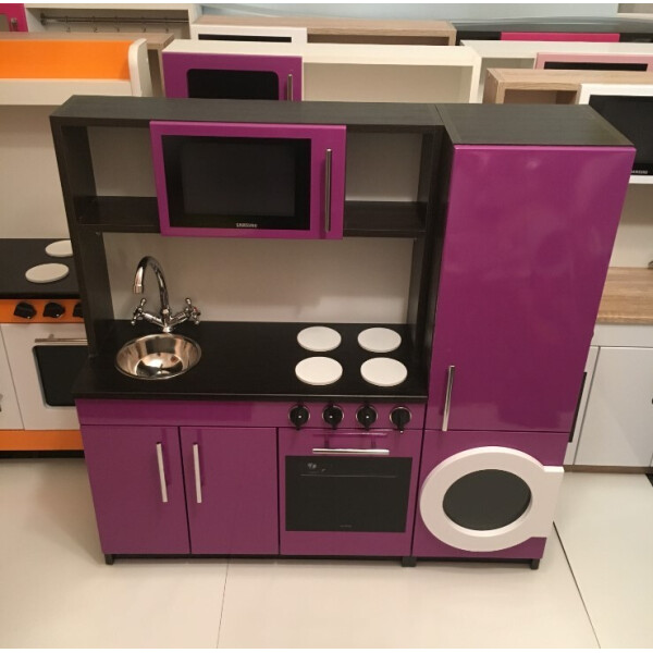 

Игровой набор VHRD Детская кухня Большая с плитой, раковиной, духовкой и микроволновой печью и холодильником Фиолетовый (VD011)
