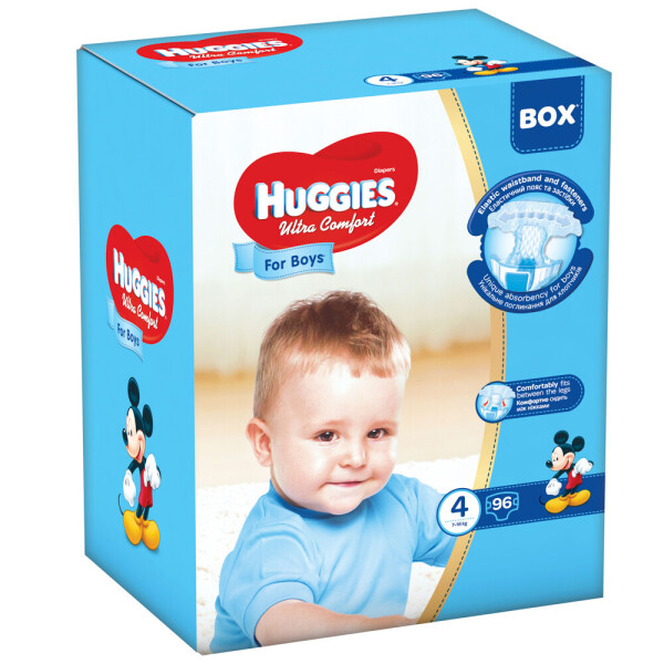 

Подгузники для мальчиков Huggies, 7-16 кг, 96 шт.