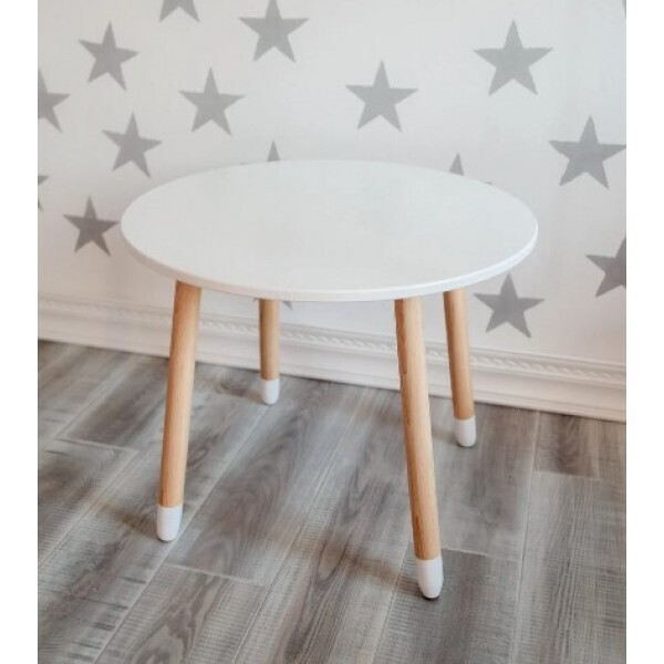 

Детский круглый стол Baby Room Белый (BR002)