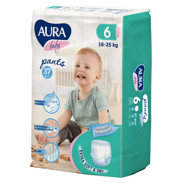 

Трусики Aura 000687335, 6 (16-25 кг), 37 шт.