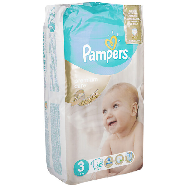 

Подгузники Pampers Premium Care Размер 3 (Midi) 6-10 кг, 60 подгузников