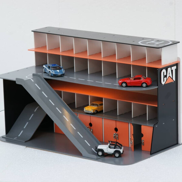 Акція на Мега гараж на 5 этажей VHRD Многоуровневая автопарковка на 31 ячейку 670х350х400 мм + двери Оранжевый (FG006) від Allo UA
