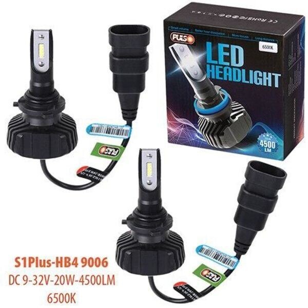 

Лампы PULSO S1 PLUS/HB4 9006/LED-chips CSP/9-32v2*20w/4500Lm/6500K