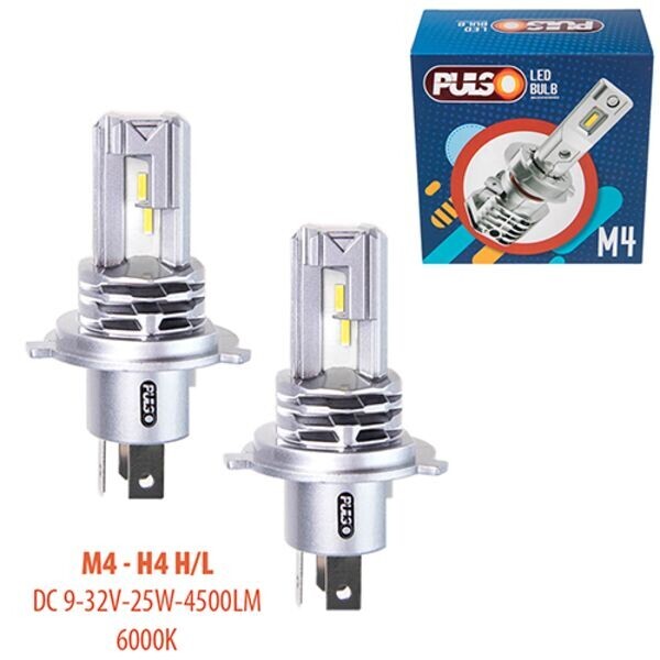 

Лампы PULSO M4/H4-H/L/LED-chips CREE/9-32v/2x25w/4500Lm/6000K