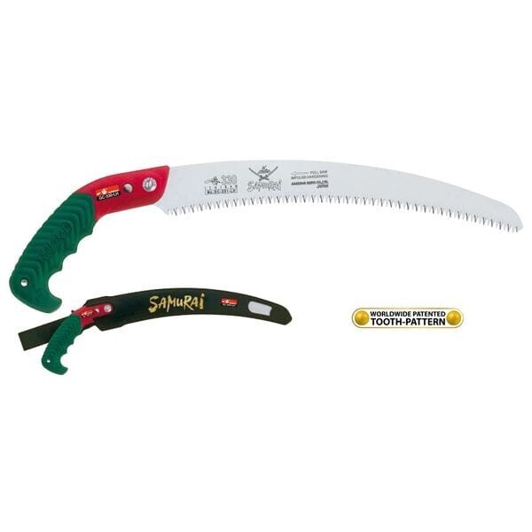 

Пила с изогнутым полотном в чехле, с поясным креплением (L=270 мм/4 мм) GC-270-LH Samurai