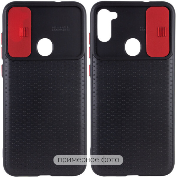 

Чехол Camshield Black TPU со шторкой защищающей камеру для Xiaomi Redmi Note 9 (Черный / Красный) (931106)