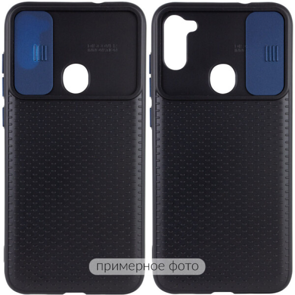 

Чехол Camshield Black TPU со шторкой защищающей камеру для Xiaomi Redmi 9A (Черный / Синий) (931099)