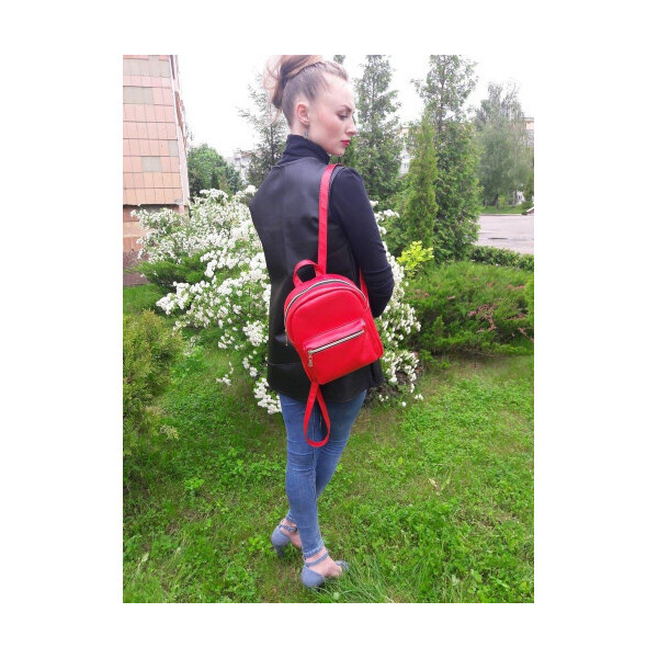 

Рюкзак Sambag Brix SSSP красный жіночий молодіжний