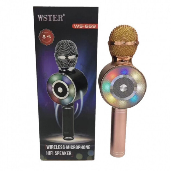 

Беспроводной микрофон для караоке Wster WS-669 Pink