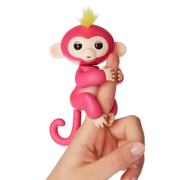 

Интерактивная обезьянка Fingerlings monkey Розовая