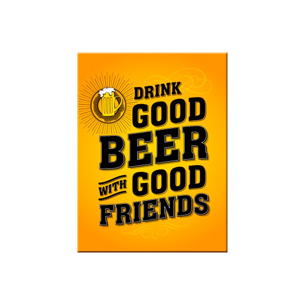 

Магнит 8x6 см "Drink Good Beer" Nostalgic Art (14355)