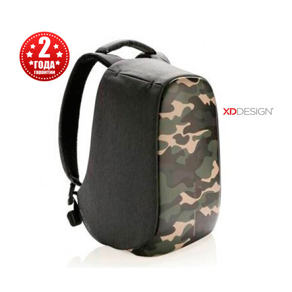

Рюкзак антивор городской XD Design Bobby Compact 14", Camouflage Green (P705.657)