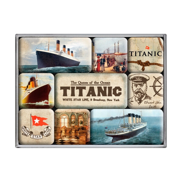 

Набор из 9 магнитов "Titanic" Nostalgic Art (83027)