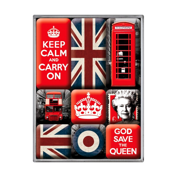 

Набор из 9 магнитов "United Kingdom" Nostalgic Art (83059)