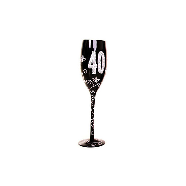 

Бокал для шампанского "40", черный