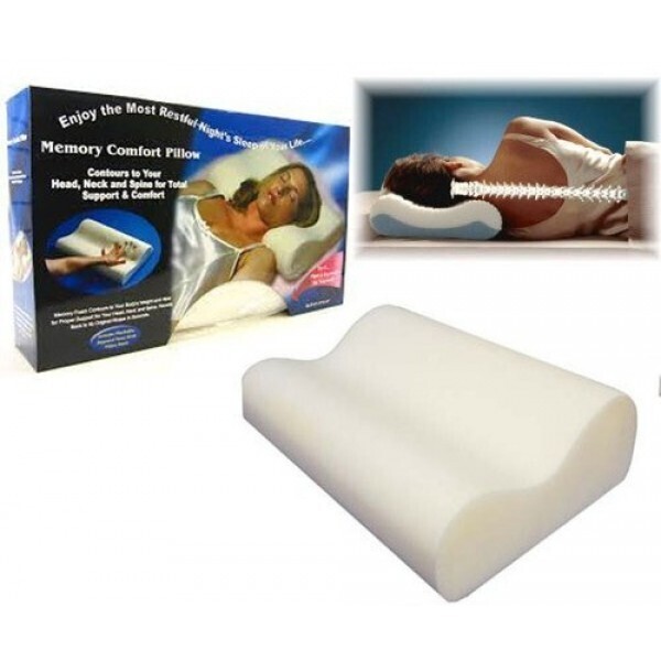 

Ортопедическая подушка Memory Foam Pillow Анатомическая с эффектом памяти для здорового сна 50 x 29 см