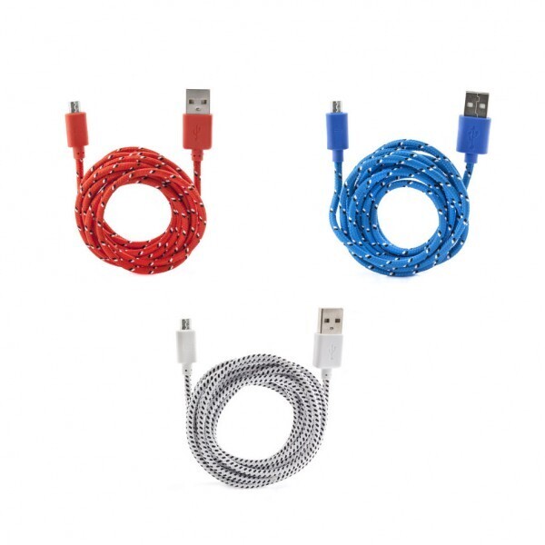 

Кабель микро-USB ассортимент 3 цвета