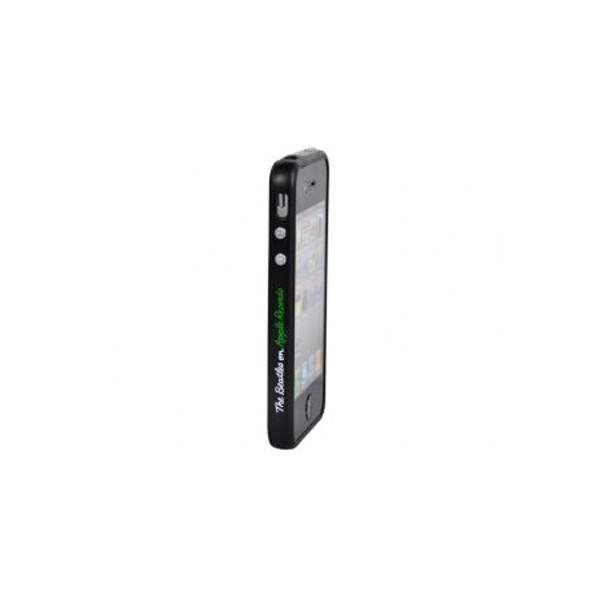 

Бампер для Iphone 4S "Beatles on apple", черный