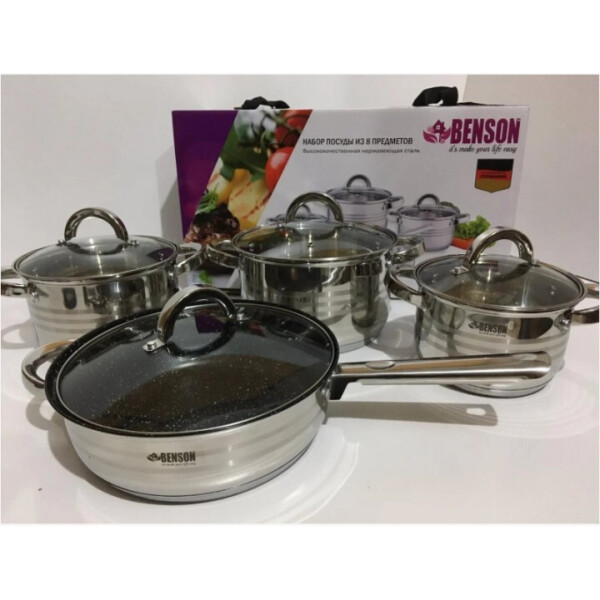 

Набор посуды Benson BN-194 (8 предметов)