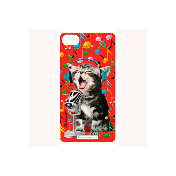 

3-D вкладыш для iPhone "Singer cat"