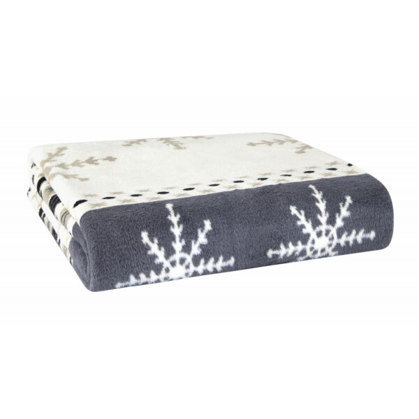 

Плед Arya Blanket Carmelo 200x220 см Синий с белым и серым Хлопок