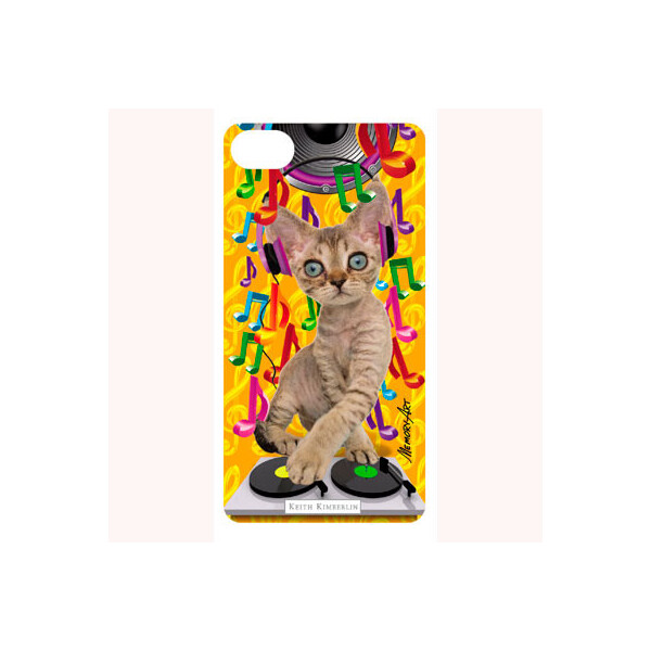 

3-D вкладыш для iPhone DJ cat