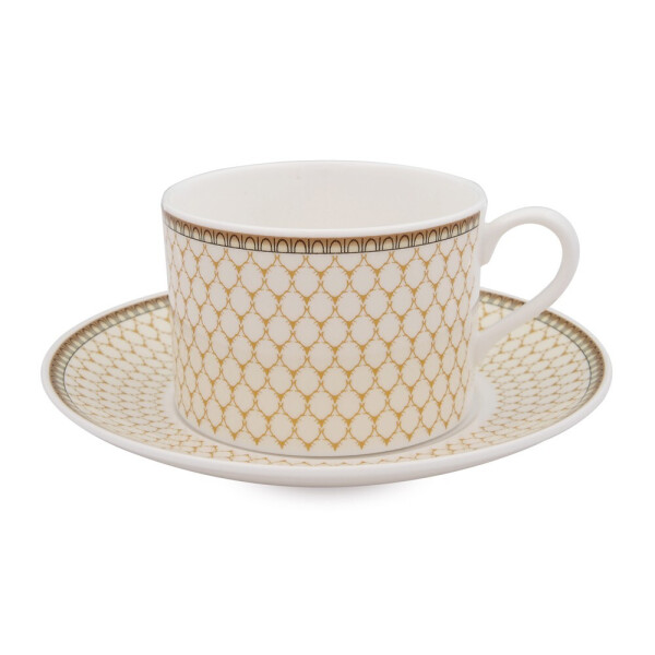 

Чашка чайная с блюдцем Antler Trellis Ivory