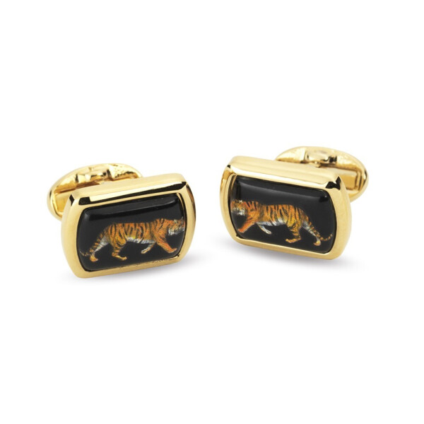 

Запонки Tiger Black прямоугольные